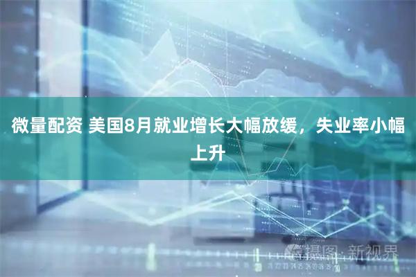 微量配资 美国8月就业增长大幅放缓，失业率小幅上升